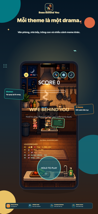 Boss Behind You gameplay screenshot